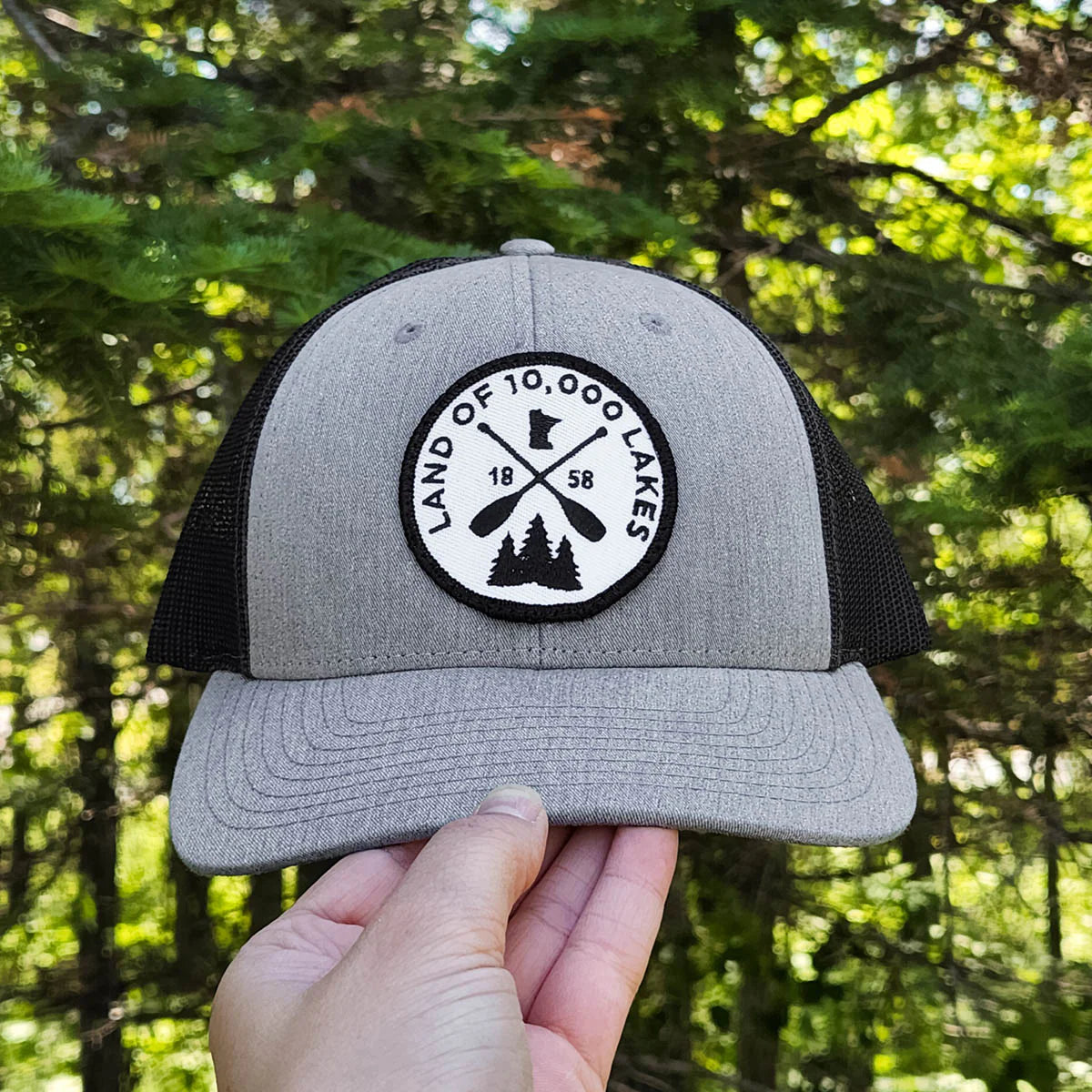 Land of 10k Lakes Snapback - Gray