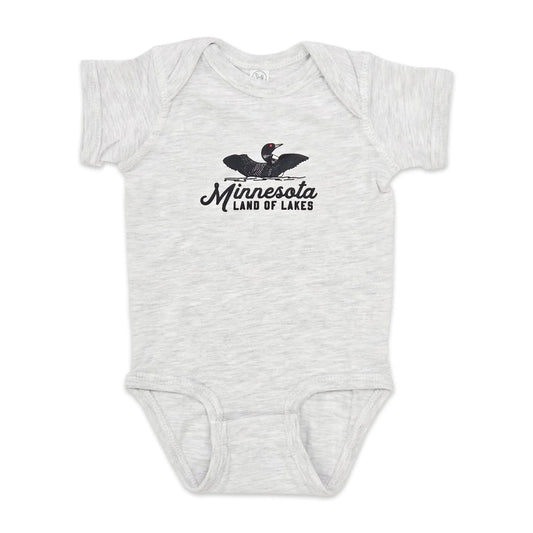 Minnesota Loon Onesie - Grey