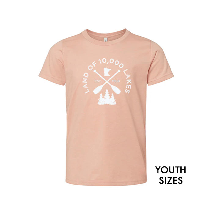 MN Lakes Youth Tee - Peach