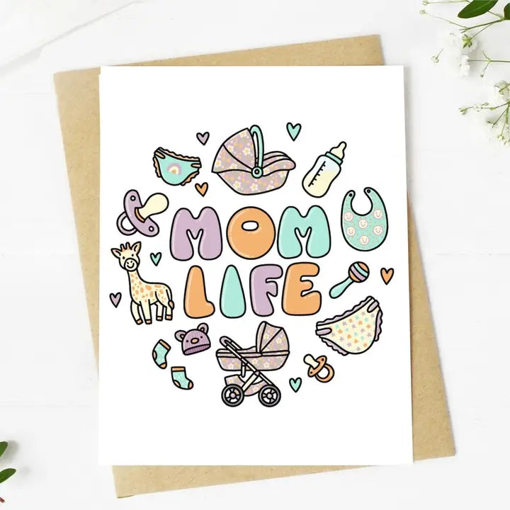 Mom Life Greeting Card