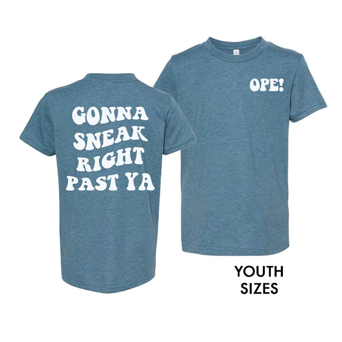 Ope! Youth Tee - Heather Blue