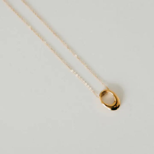 Mini Oval Pendant Necklace - WATERPROOF