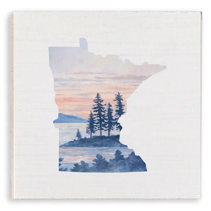 Minnesota Pines Wooden Magnet