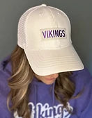 Vikings Ponytail Hat - White