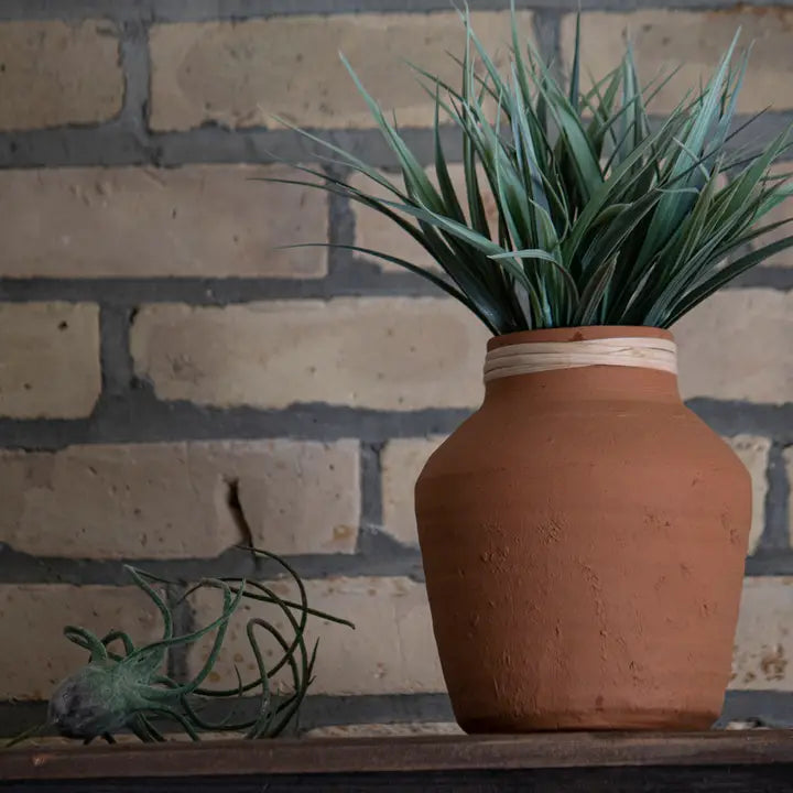 Natural Hand Thrown Vase - Terracotta
