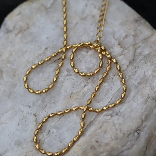 Rice Stainless Steel Necklace