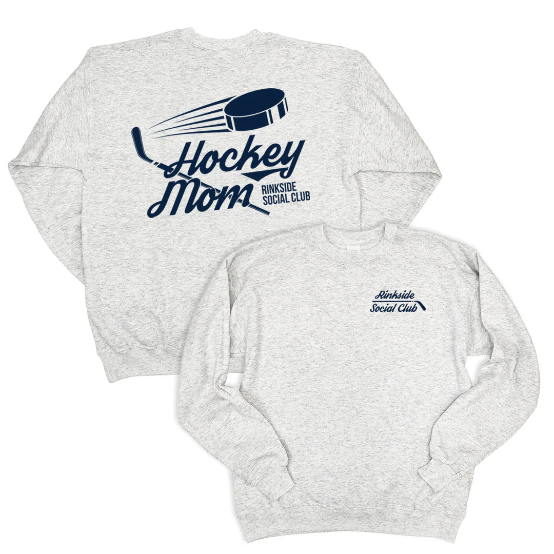 Hockey Mom Crewneck - Ash Gray
