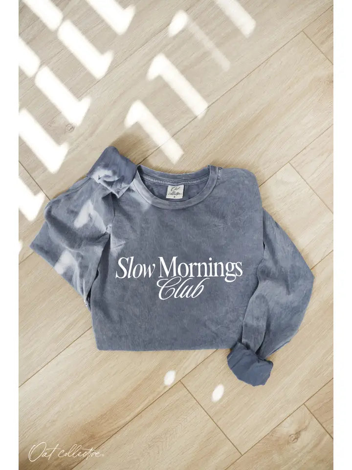 Slow Mornings Mineral Long Sleeve - Storm