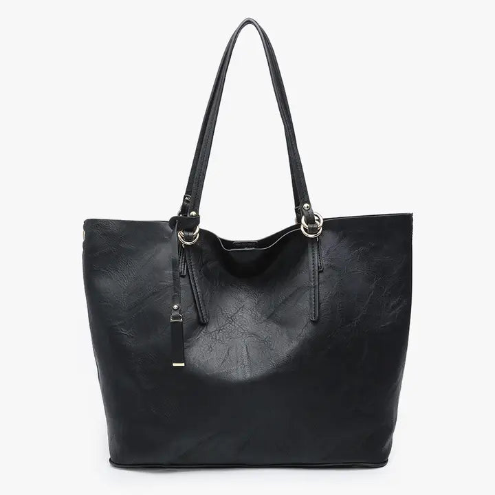 Iris 2-in-1 Tote Bag - Black
