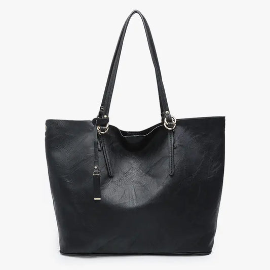 Iris 2-in-1 Tote Bag - Black