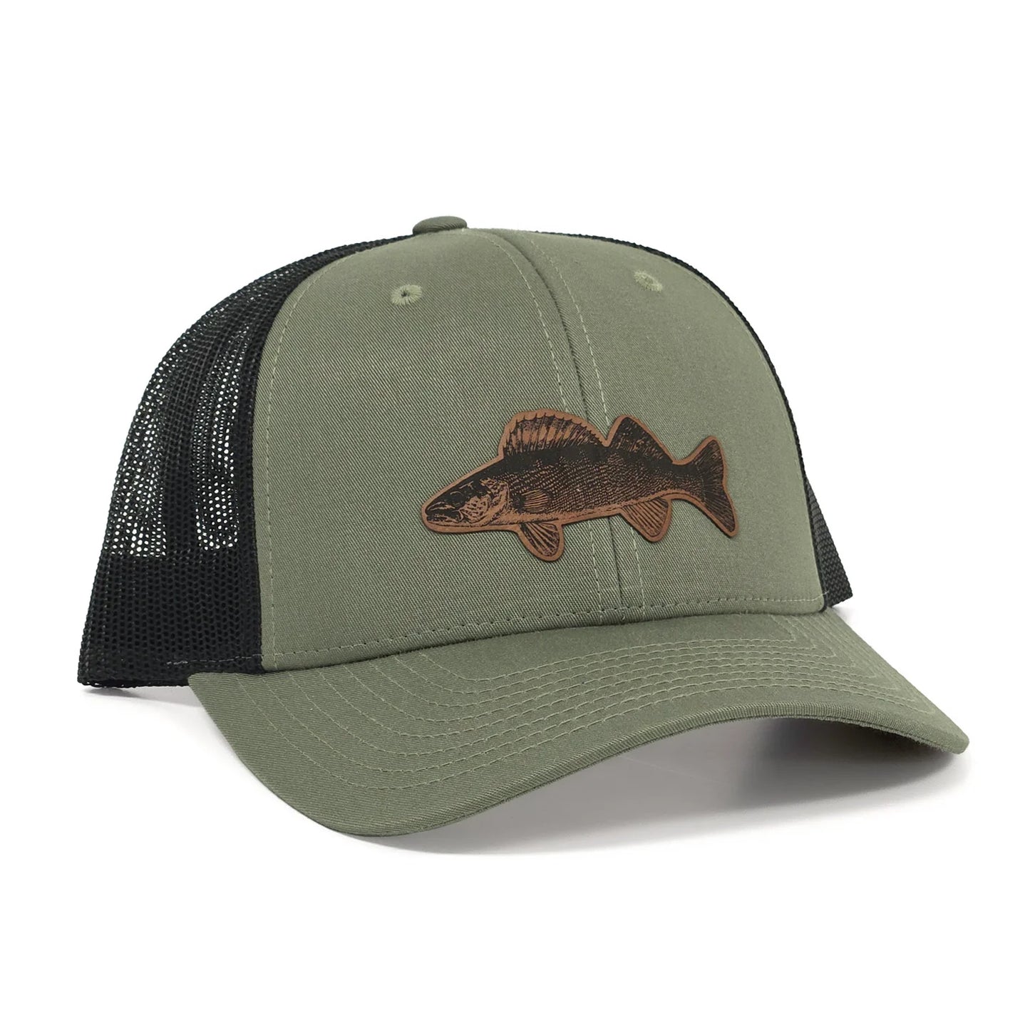 Walleye Snapback Hat - Green