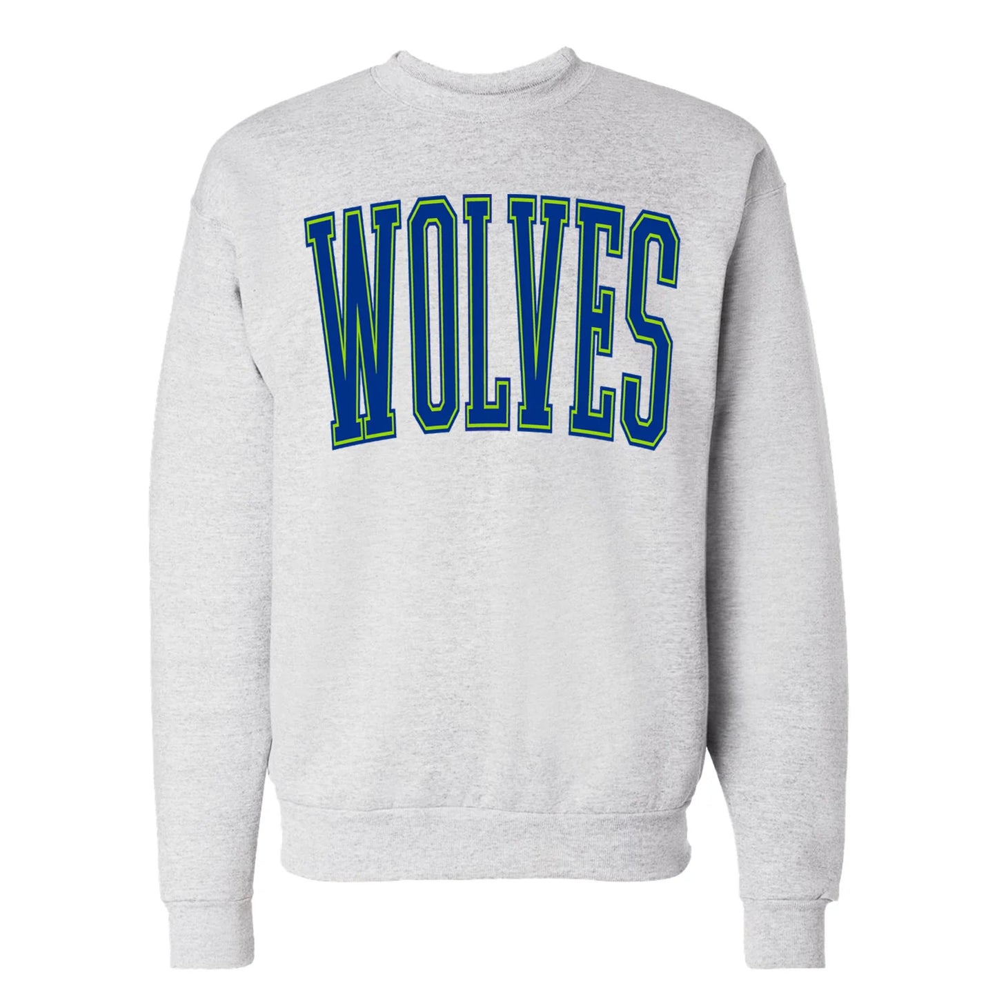 Wolves Varsity Crewneck - Ash Gray
