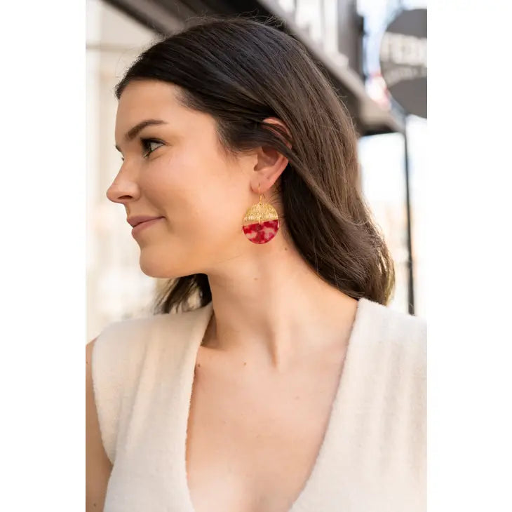 Clara Earrings - Rose Violet