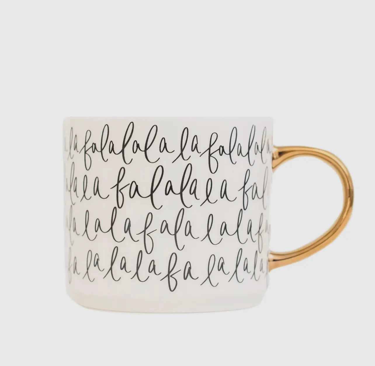 Fa La La Gold Tile Coffee Mug