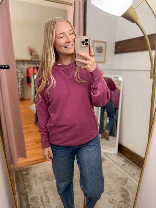Pigment Dyed French Terry Pullover (8 colors)