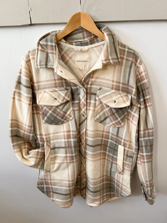 Ultra Cozy Plaid Shacket (2 colors)