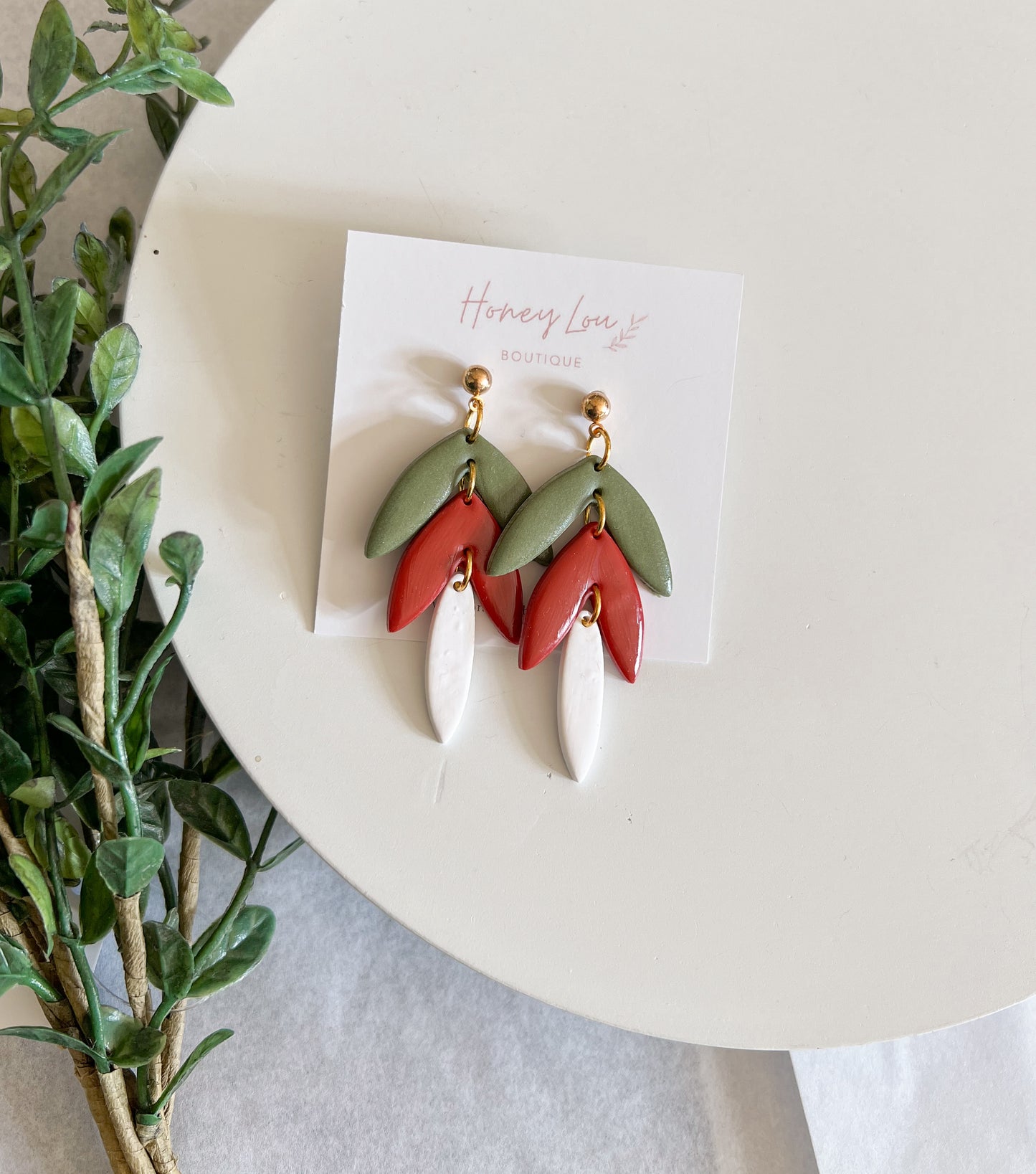 Tiered Holiday Earrings