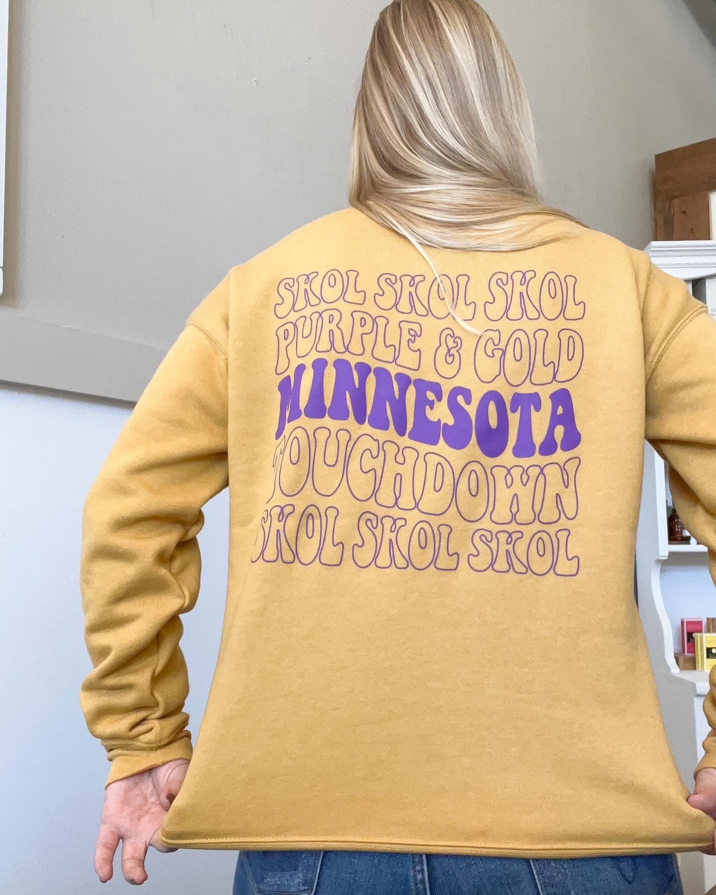 MN Football Crewneck - Mustard