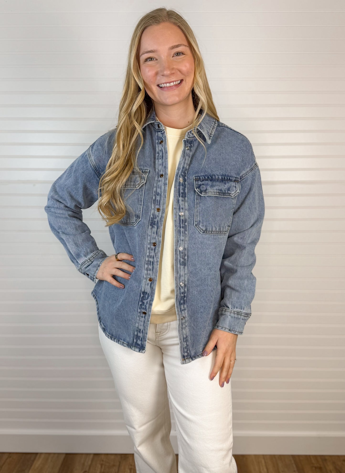 Timeless Cotton Denim Shirt Jacket