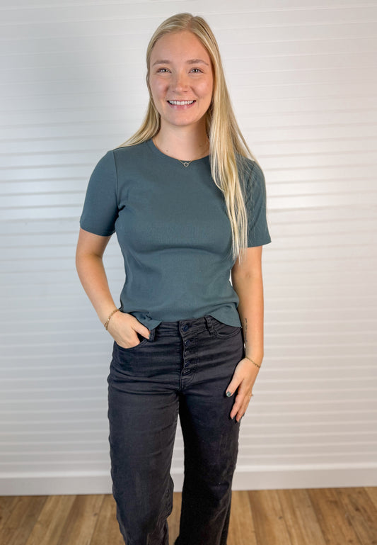 Sammie Relaxed Fit Tee - Blue