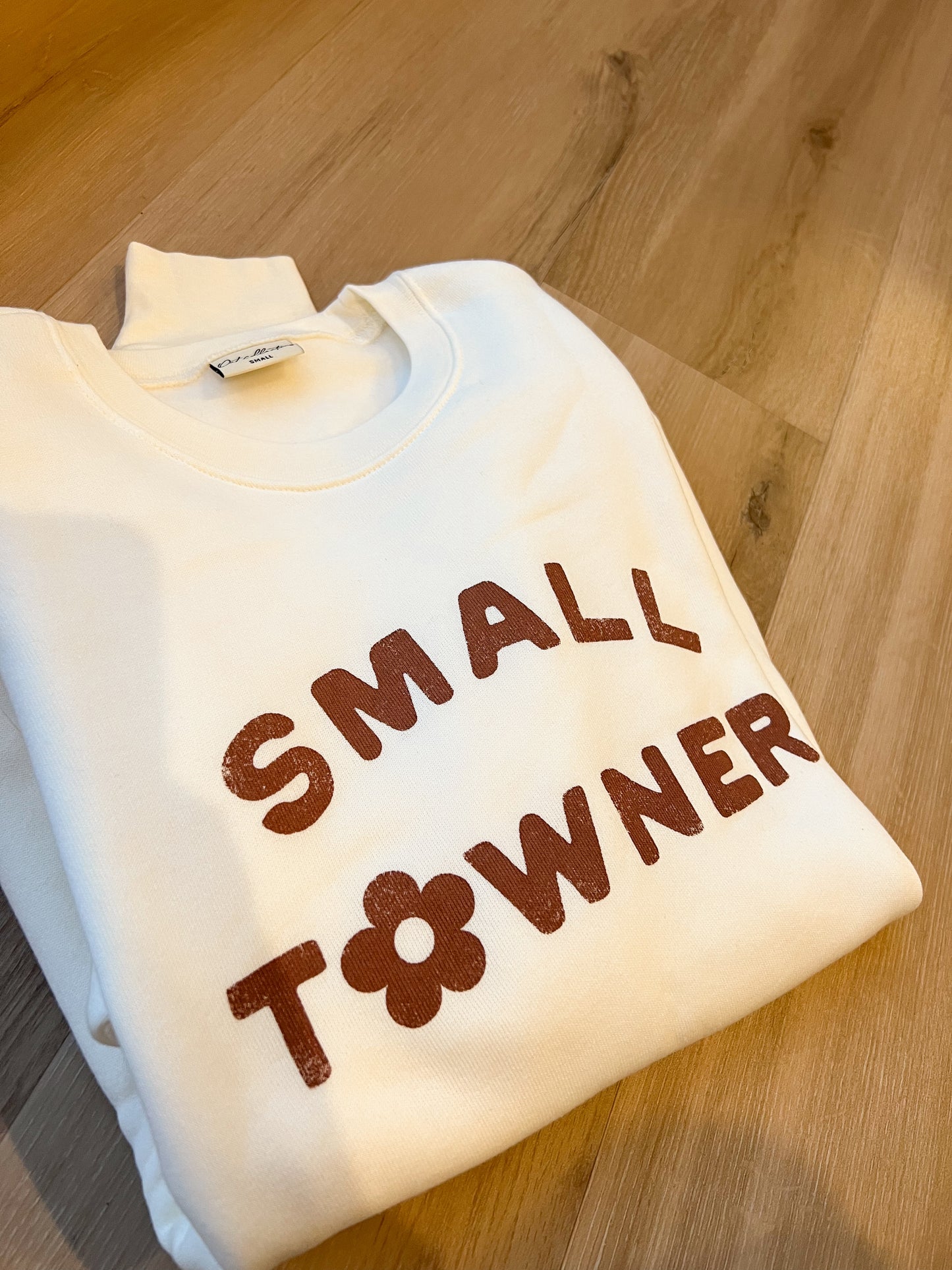 Small Towner Graphic Crewneck -  Vintage White