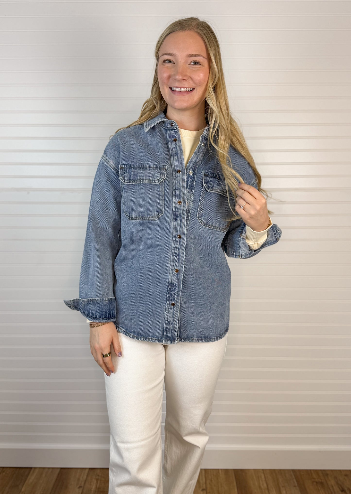 Timeless Cotton Denim Shirt Jacket