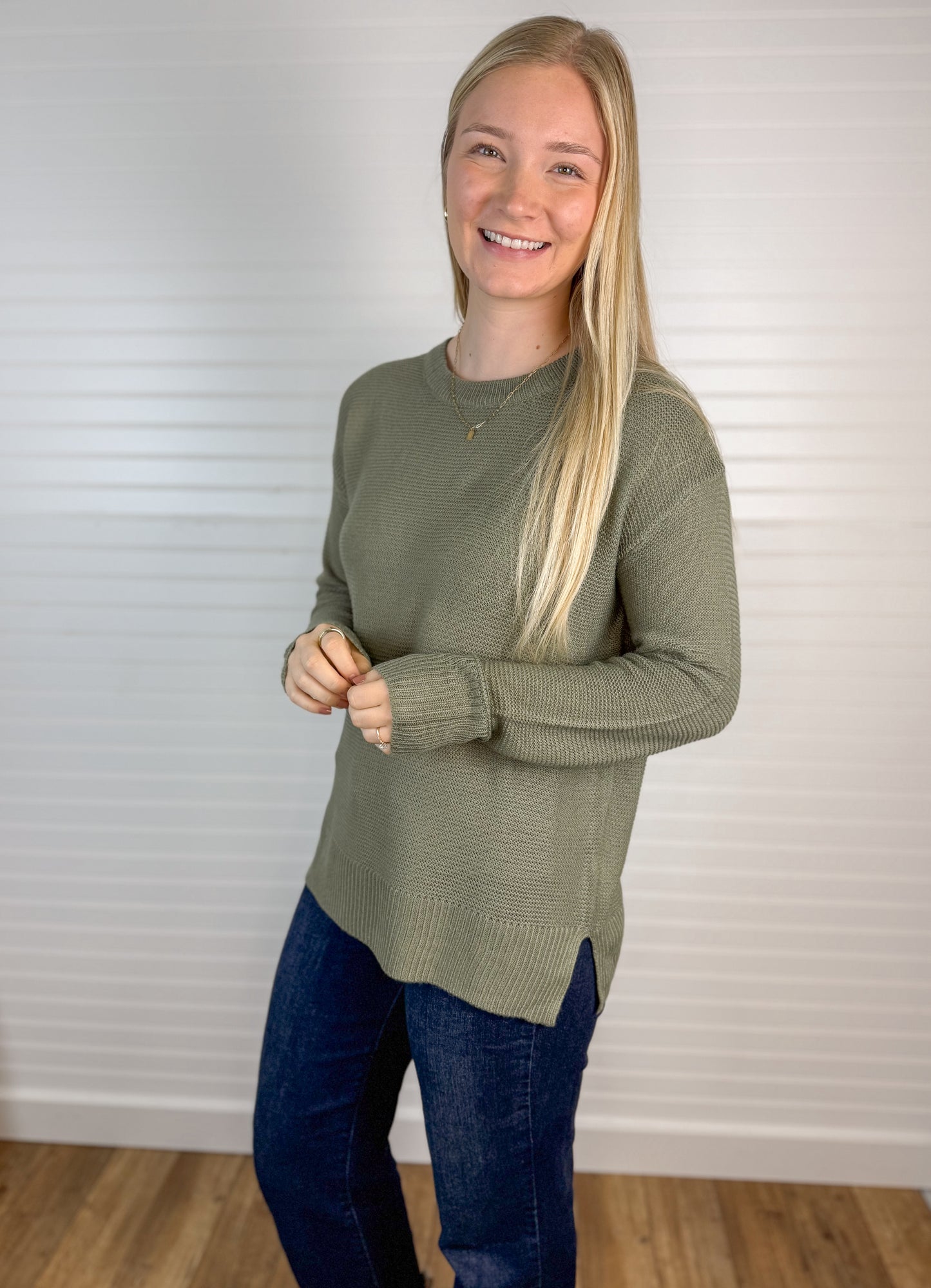 Soft Waffle Knit Relaxed Sweater (4 colors)