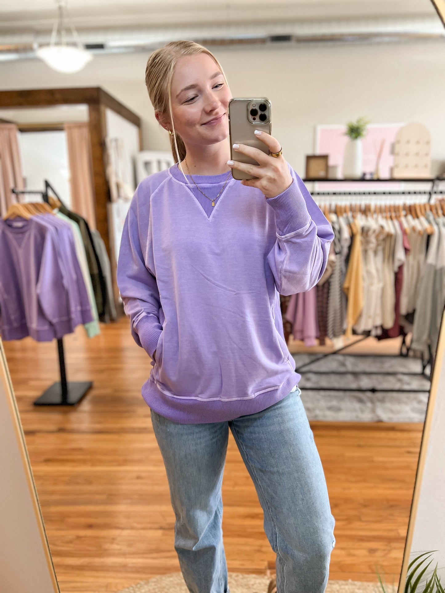 Pigment Dyed French Terry Pullover (4 colors)