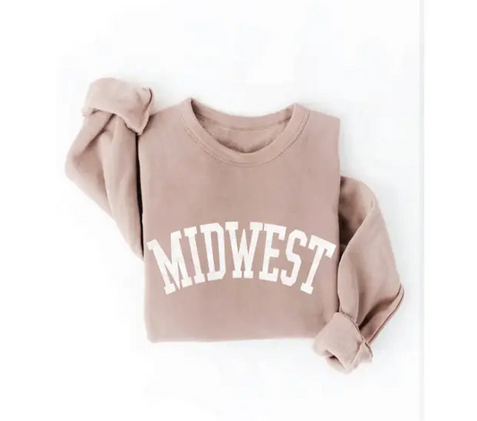 Midwest Graphic Sweatshirt - Tan