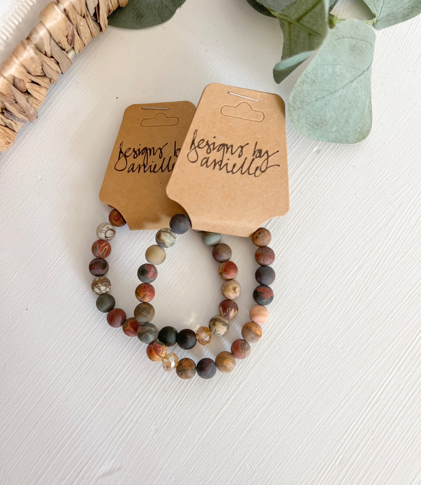 Single Stone Bracelet - Deep Earthy