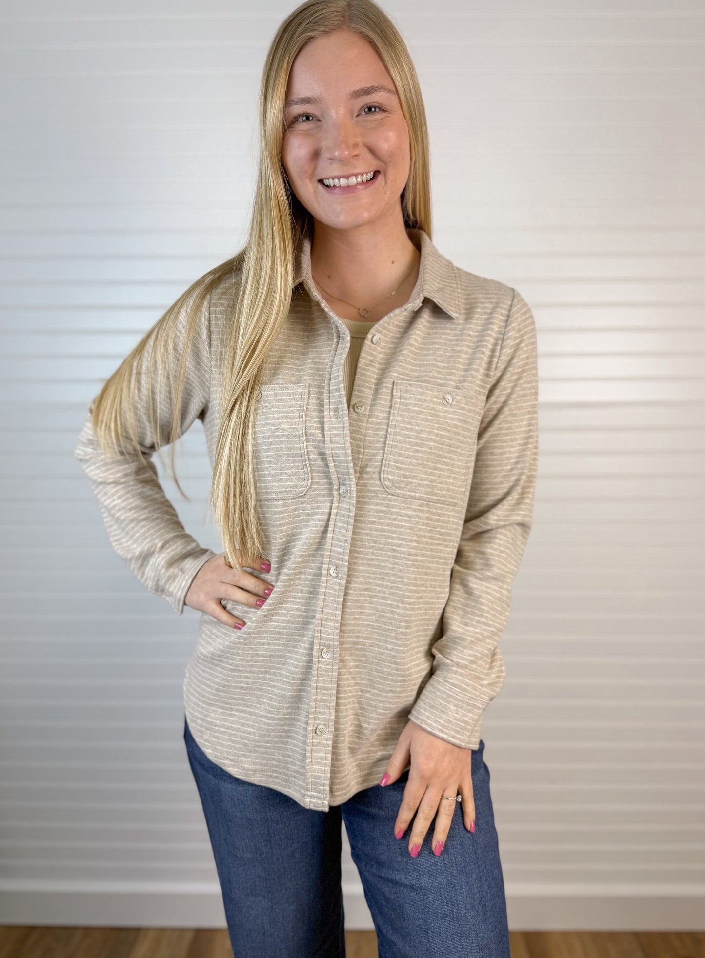 Lewis Soft Button Down Top (2 colors)