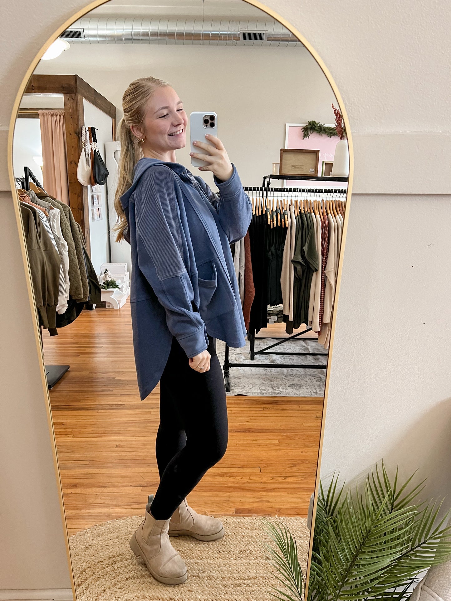 Oversized Henley Pullover (2 colors)