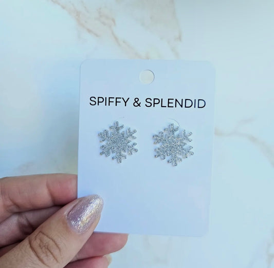 Snowflake Stud Earrings