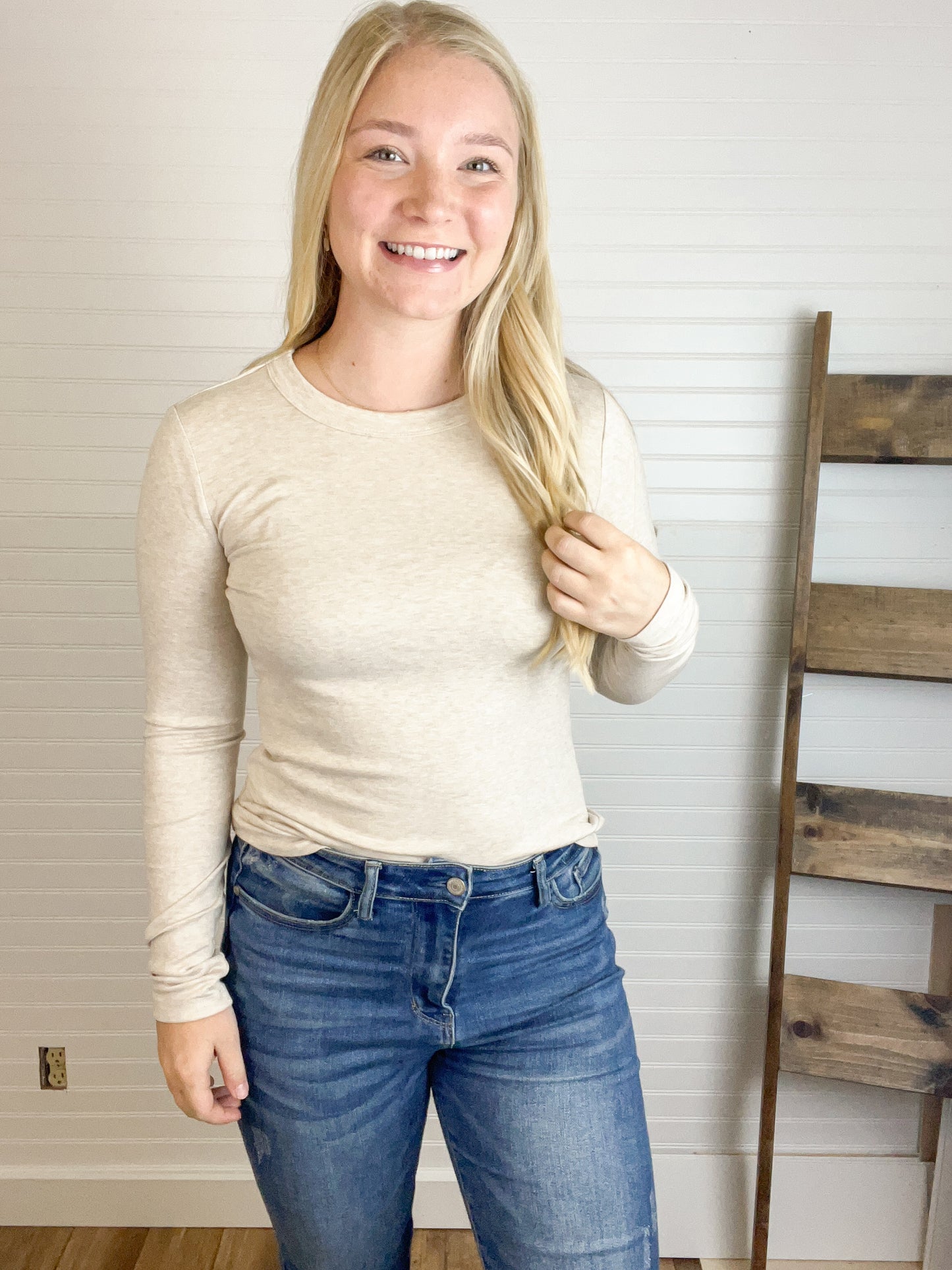 Basic Knit Long Sleeve Top (3 colors)