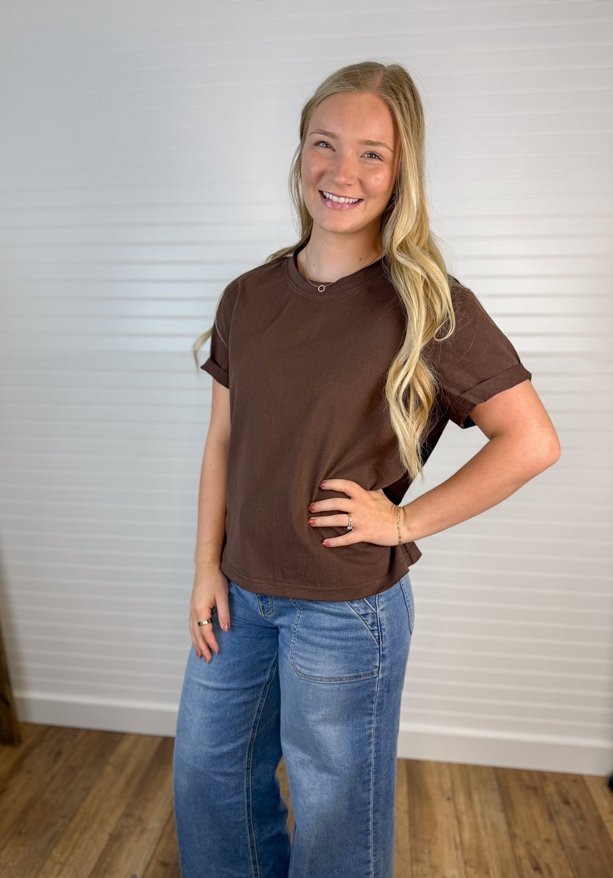 Soft Classic Cuffed Sleeve Tee (3 colors)