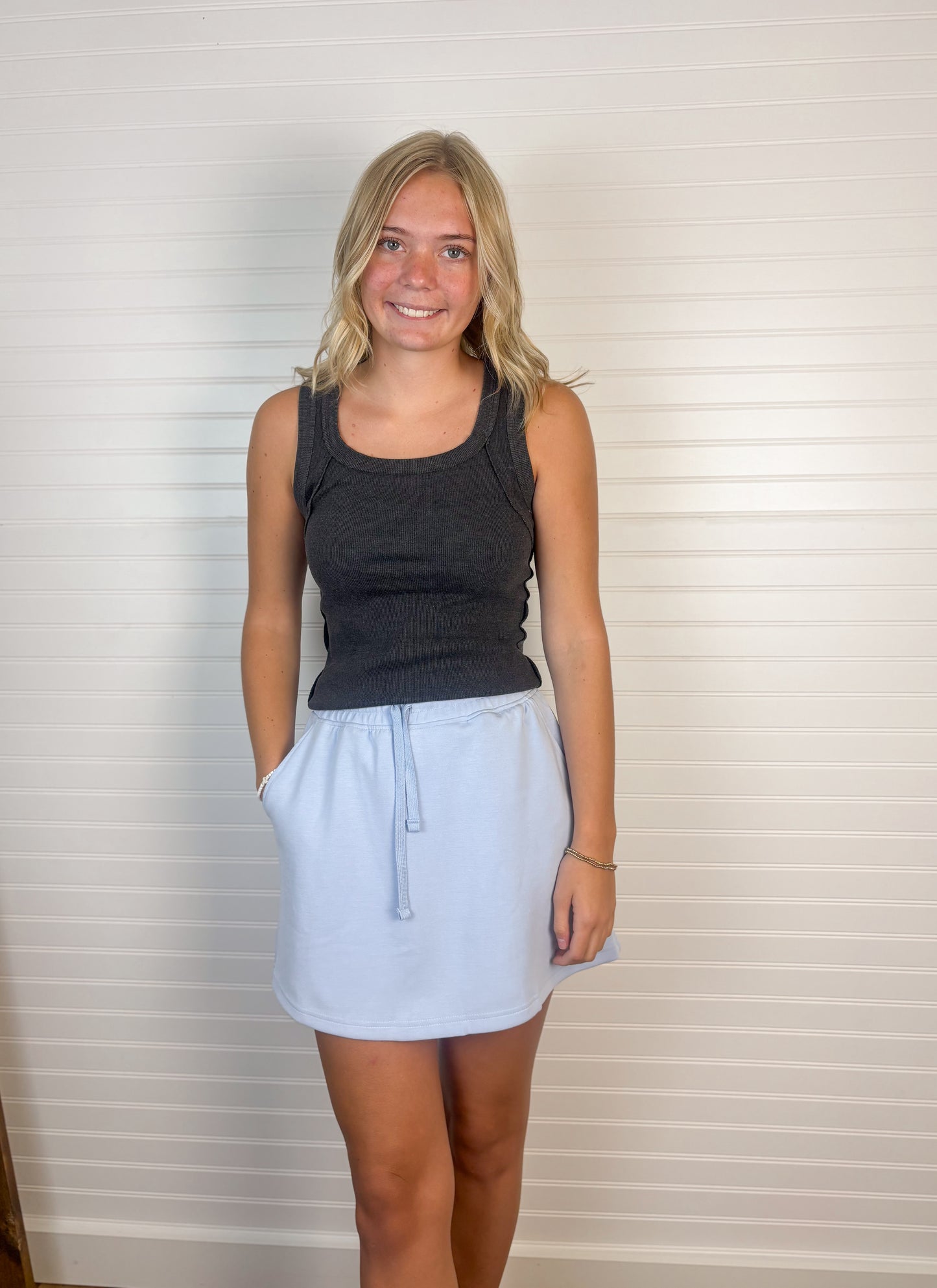 Modal Scuba Skort - Light Blue