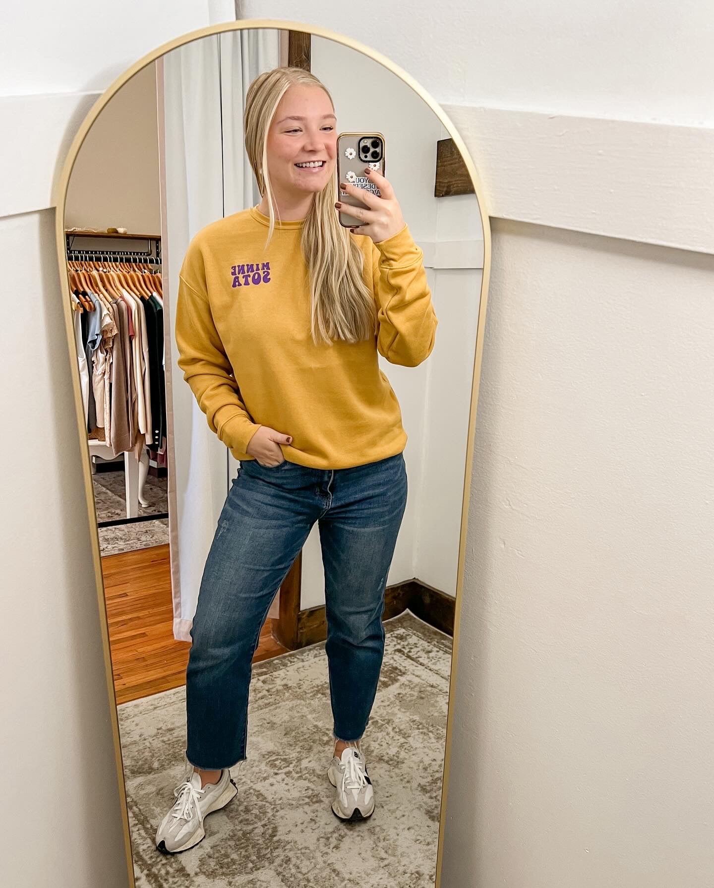 MN Football Crewneck - Mustard