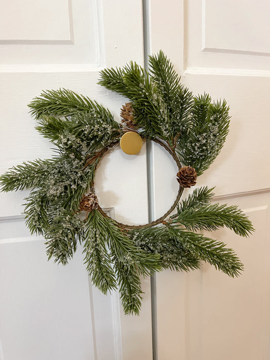 Icy Pine Mini Wreath