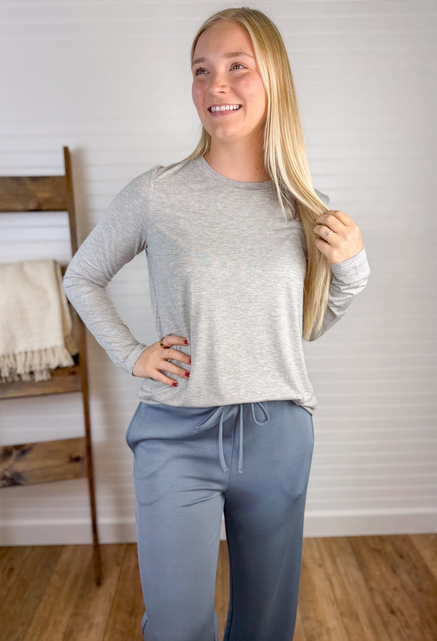 Soft Athletic Long Sleeve - Heather Grey