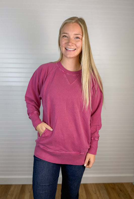 Pigment Dyed French Terry Pullover (4 colors)