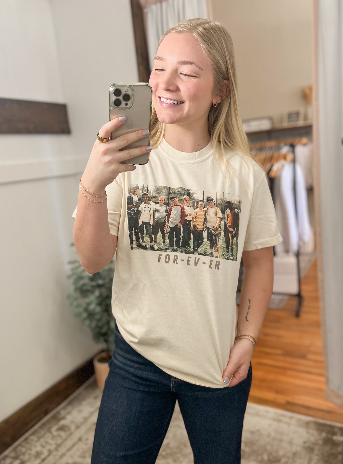 Sandlot Baseball Graphic Tee - Off White