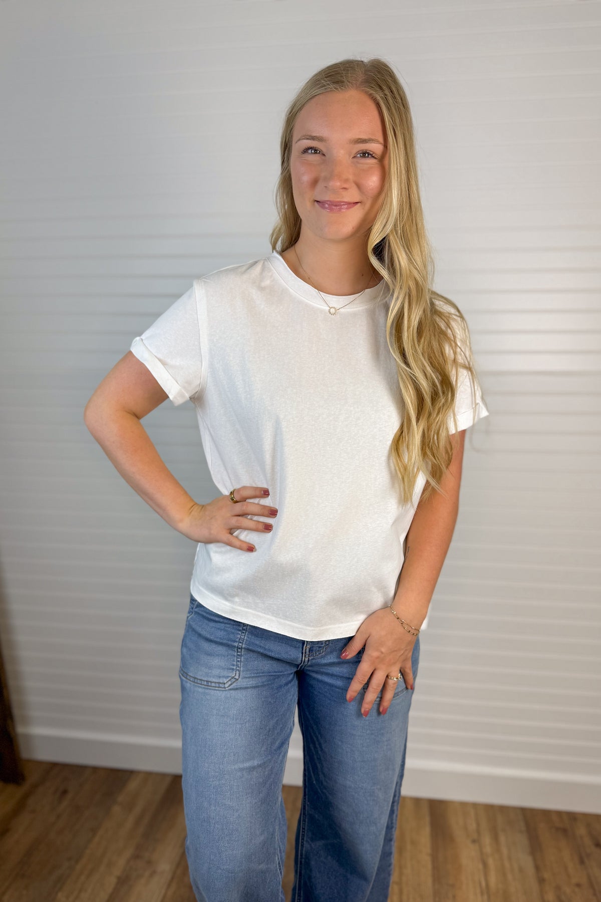 Soft Classic Cuffed Sleeve Tee (3 colors)