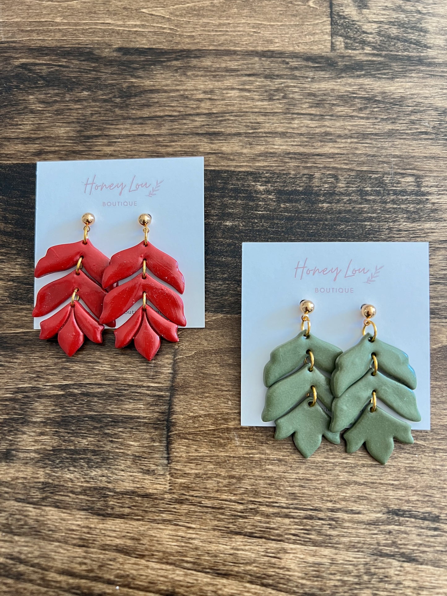 Tiered Clay Earrings (2 colors)