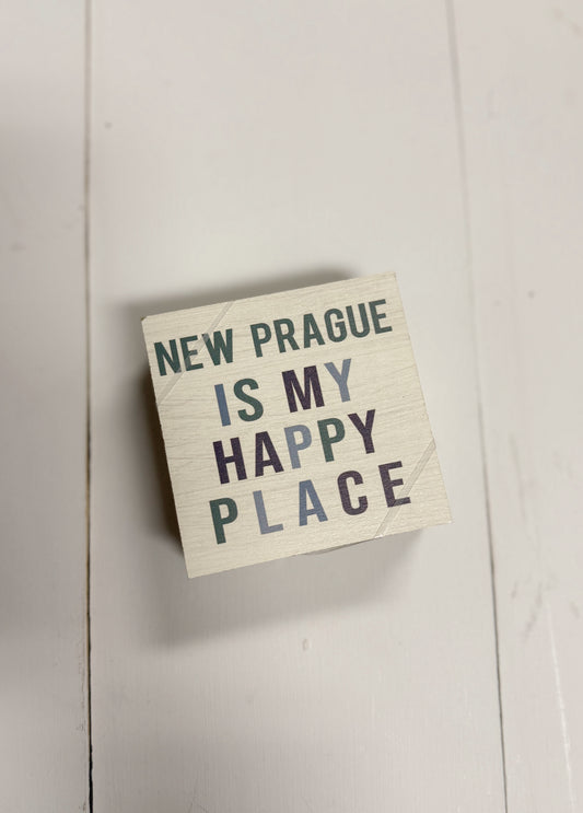 New Prague Wooden Coaster Set of 4