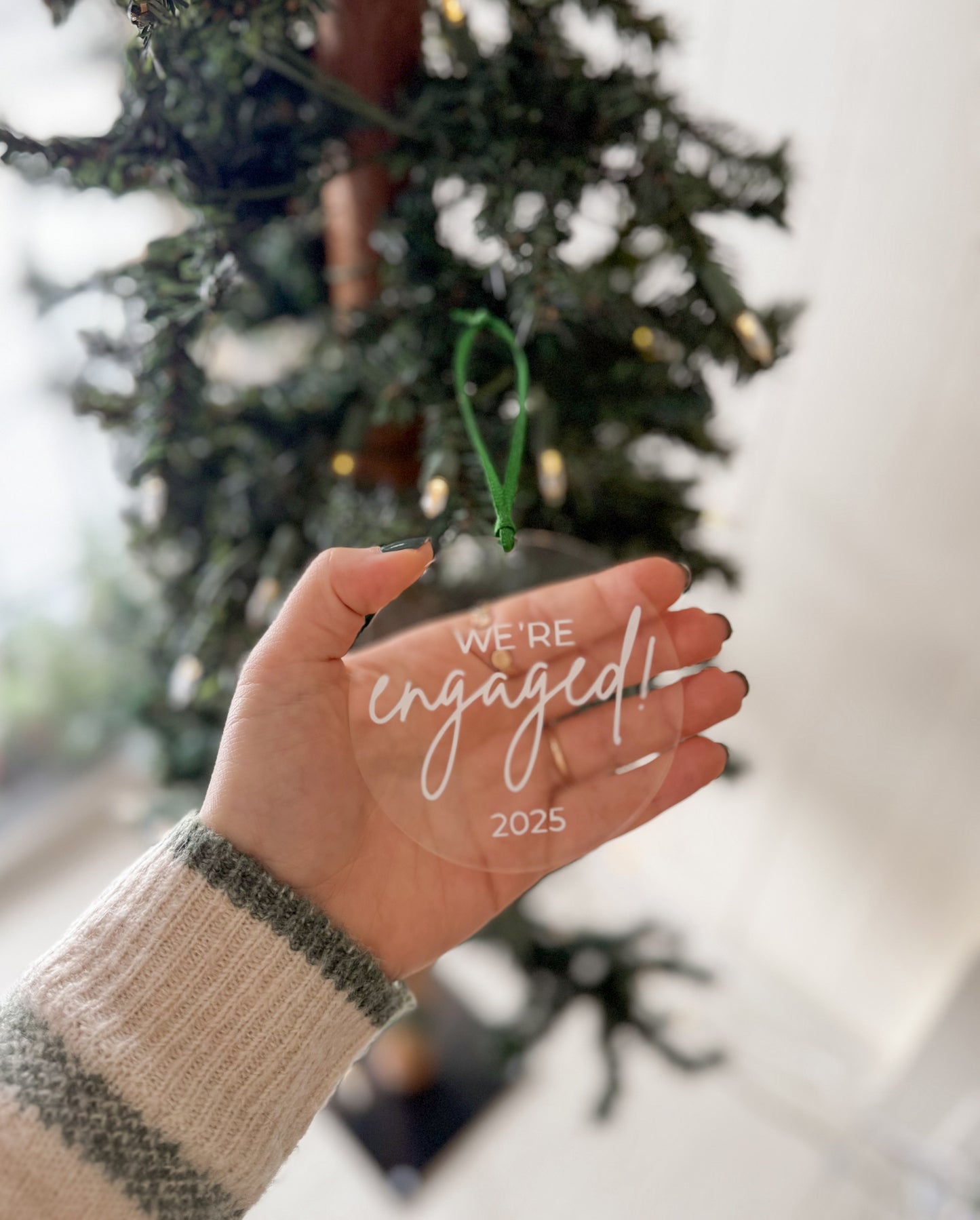 We're Engaged! 2025 Acrylic Ornament