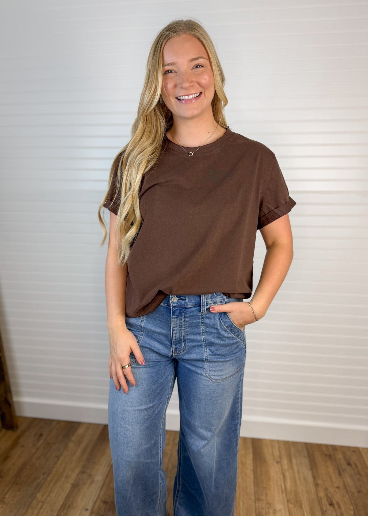 Soft Classic Cuffed Sleeve Tee (3 colors)