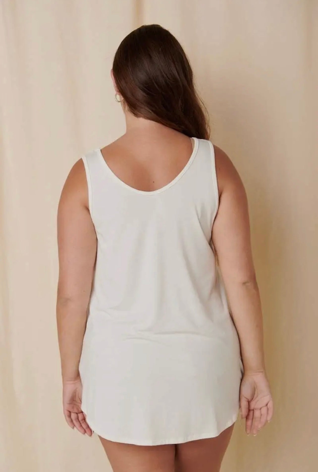 PLUS Bamboo V-Neck Tank - Ivory