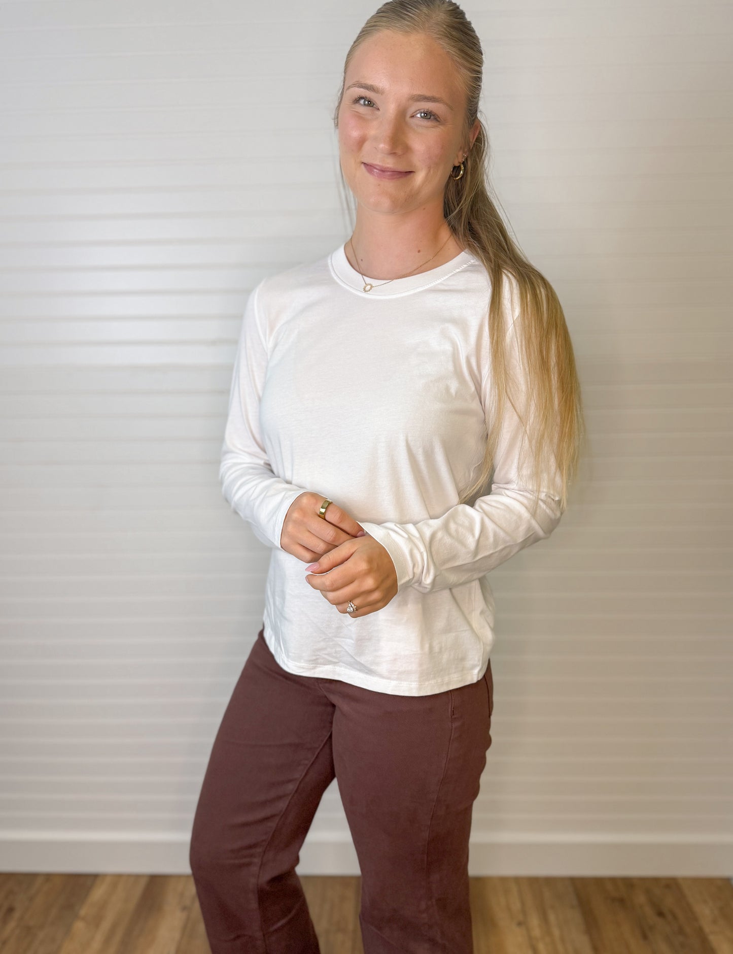 Garment Washed Cotton Long Sleeve (2 colors)