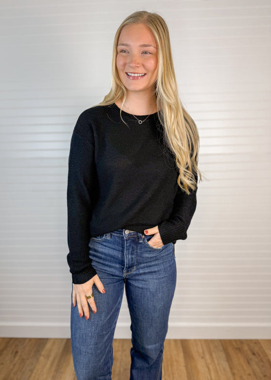 Soft Waffle Knit Relaxed Sweater (4 colors)