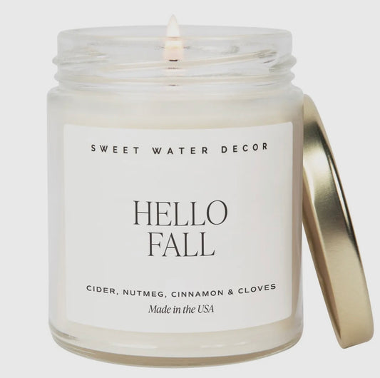 Hello Fall Soy Candle - 9oz